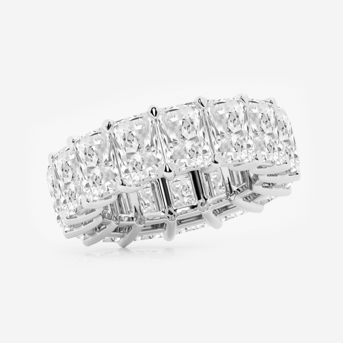 15 ctw Radiant Lab Grown Diamond Cut Luxe Eternity Band - 7.2mm Width