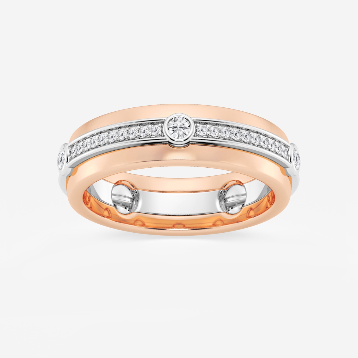 2/5 ctw Round Lab Grown Diamond Eternity Band - 6.3mm Width
