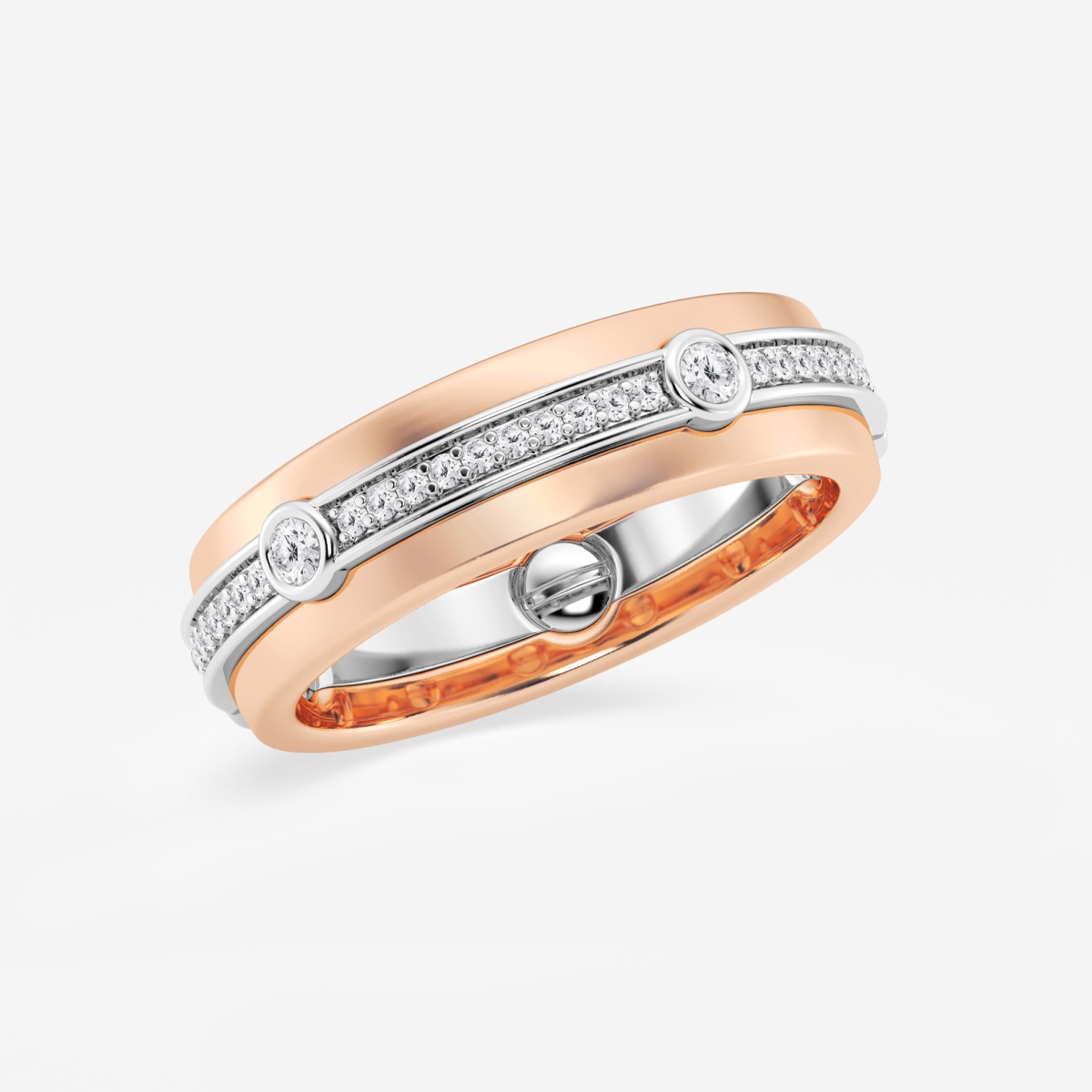 Additional Image 1 for  2/5 ctw Round Lab Grown Diamond Eternity Band - 6.3mm Width