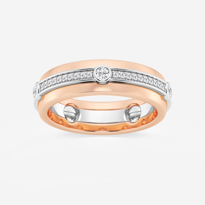 2/5 ctw Round Lab Grown Diamond Eternity Band - 6.3mm Width