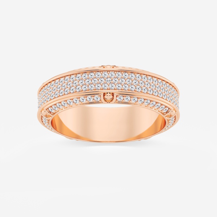 1 1/3 ctw Round Lab Grown Diamond Eternity Band - 6.5mm Width