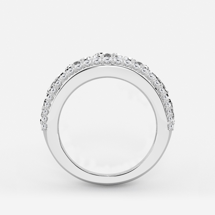 8 ctw Asscher Lab Grown Diamond Multi-Row Fashion Band