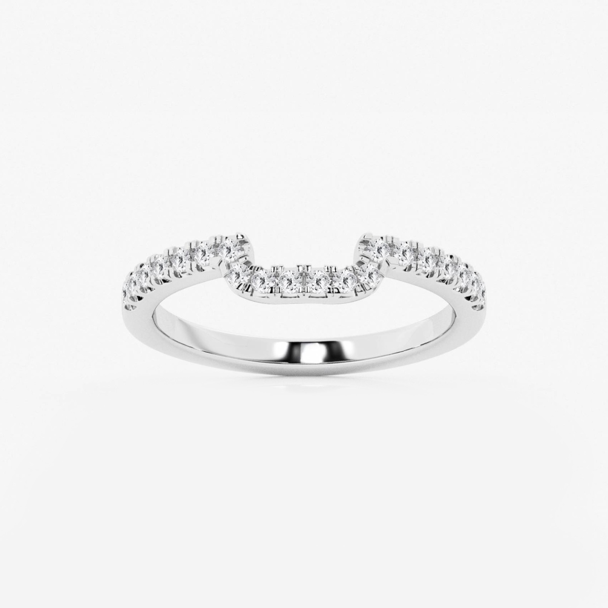 Badgley Mischka Near-Colorless 1/5 ctw Round Lab Grown Diamond Prong Set Wedding Band