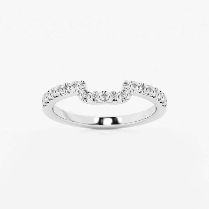 Badgley Mischka Near-Colorless 1/5 ctw Round Lab Grown Diamond Prong Set Wedding Band