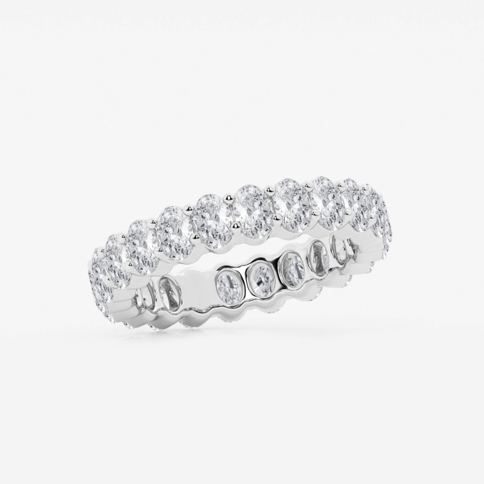 2 2/3 ctw Oval Lab Grown Diamond Eternity Band - 4.2mm Width