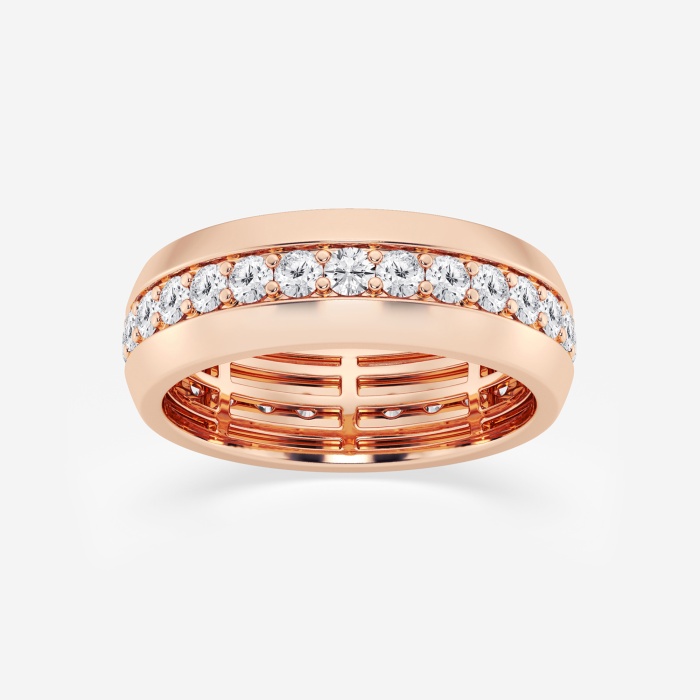2 ctw Round Lab Grown Diamond Men\'s Eternity Band - 7.3mm Width