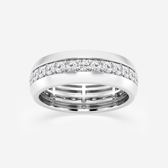 2 ctw Round Lab Grown Diamond Men\'s Eternity Band - 7.3mm Width
