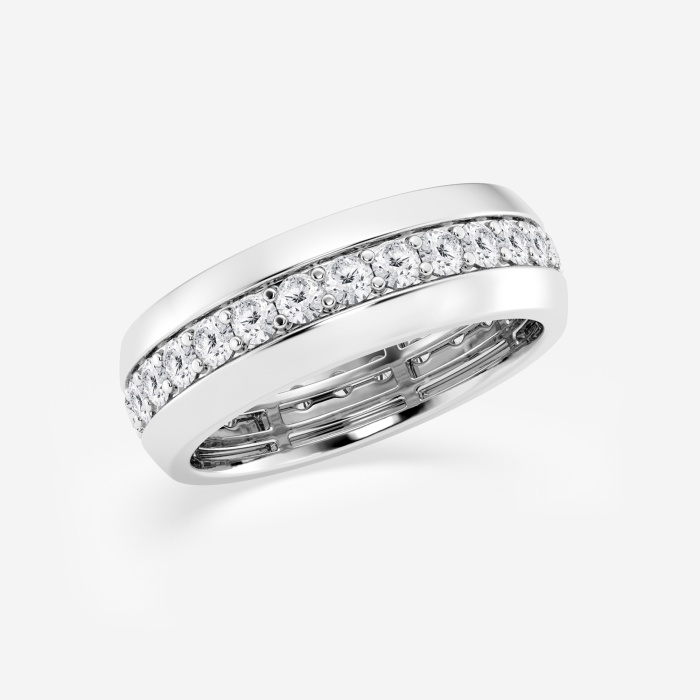 2 ctw Round Lab Grown Diamond Men\'s Eternity Band - 7.3mm Width
