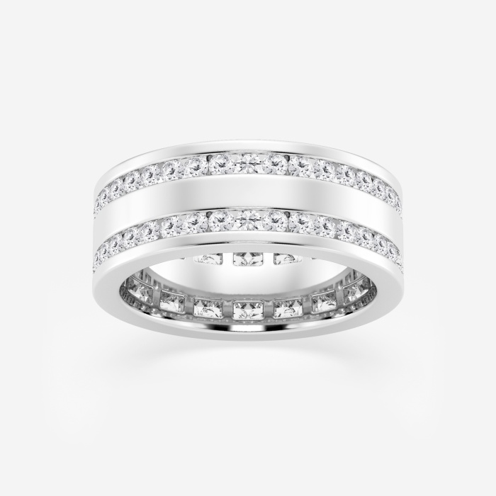 1 7/8 ctw Round Lab Grown Diamond Men\'s Eternity Band - 8.4mm Width