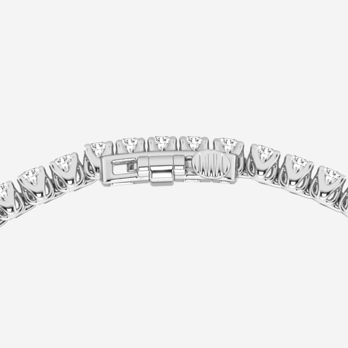 Additional Image 2 for  7 ctw Oval Lab Grown Diamond Tennis Bracelet - 7 Inches