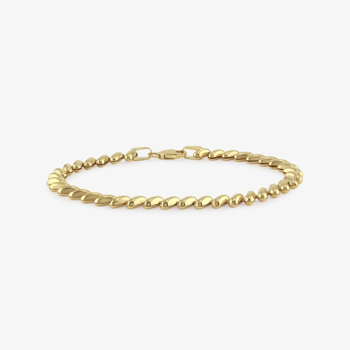Plain Gold Link Bracelet