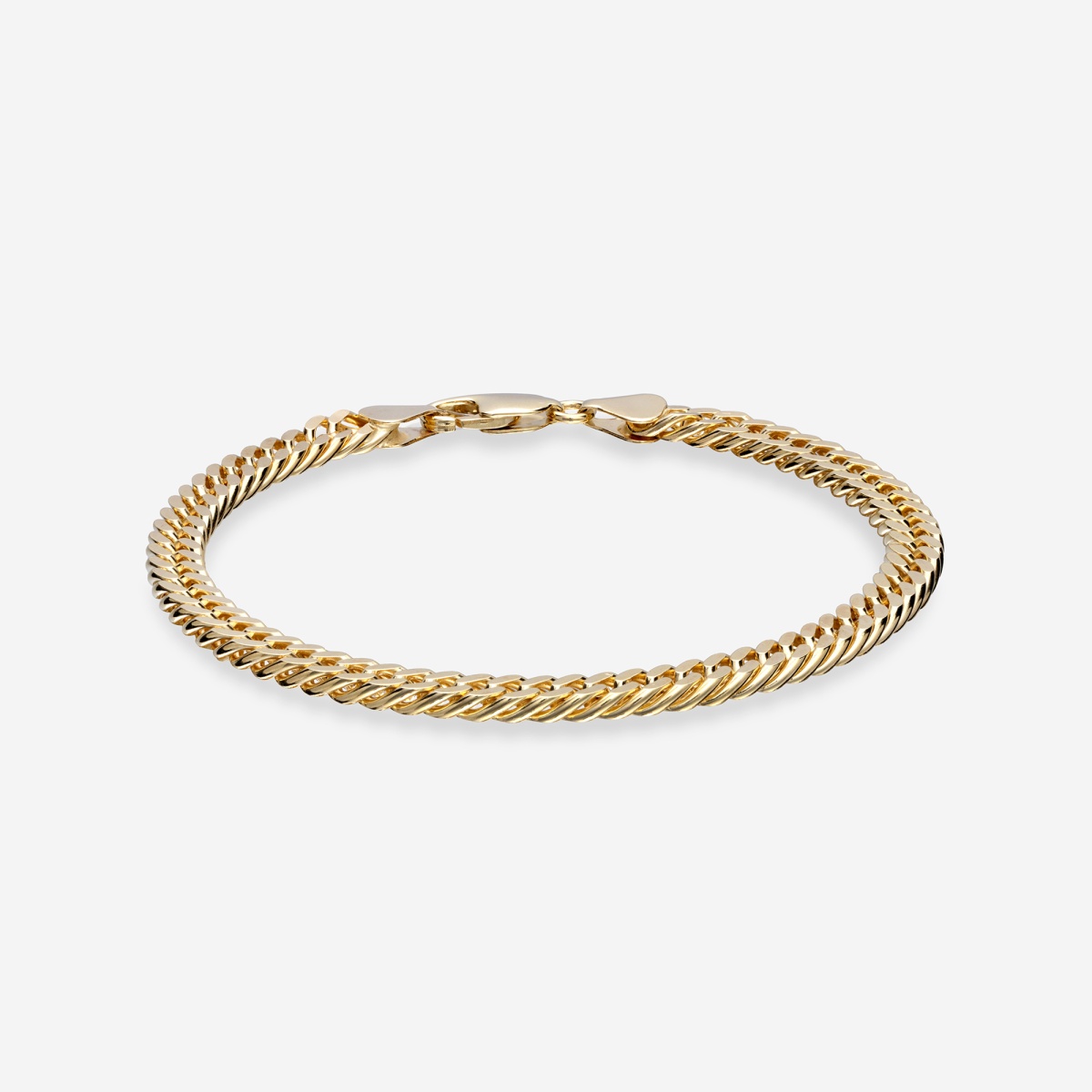 Plain Gold Curb Link Bracelet