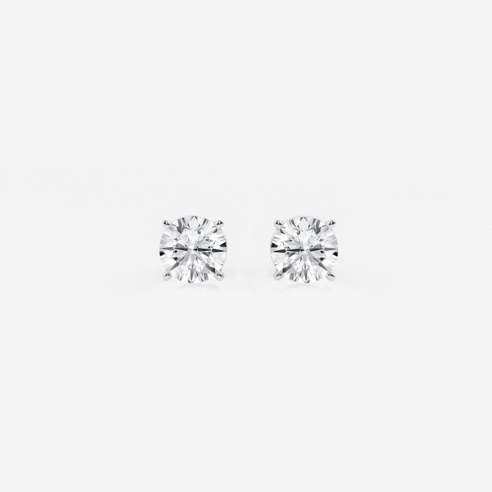 1 ctw Round Colorless (E) Lab Grown Diamond Stud Earrings