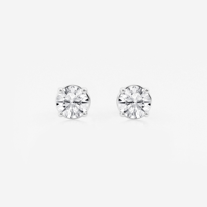 1 1/2 ctw Round Near-Colorless (H-I) Lab Grown Diamond Stud Earrings