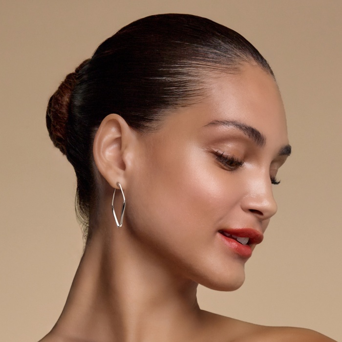Plain Square Hoop Earrings