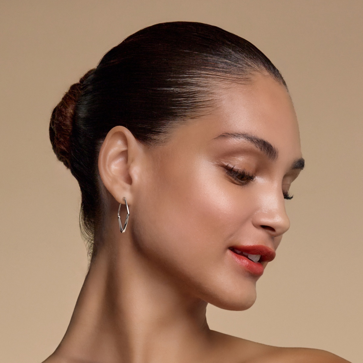 Plain Square Hoop Earrings