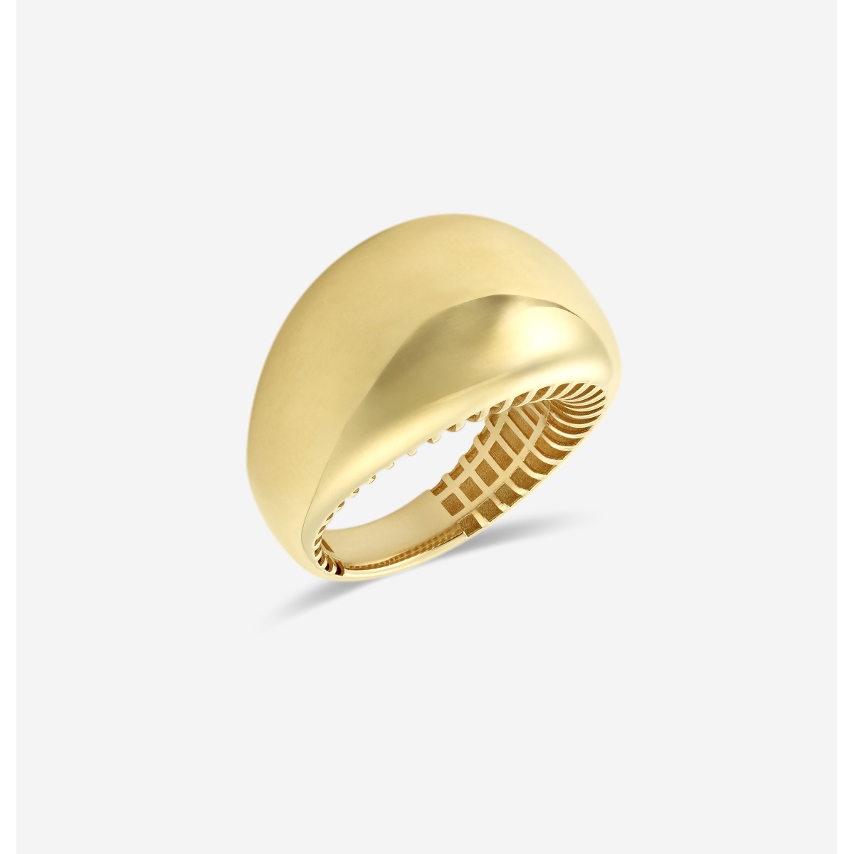 Additional Image 1 for  Plain Gold Dome Ring