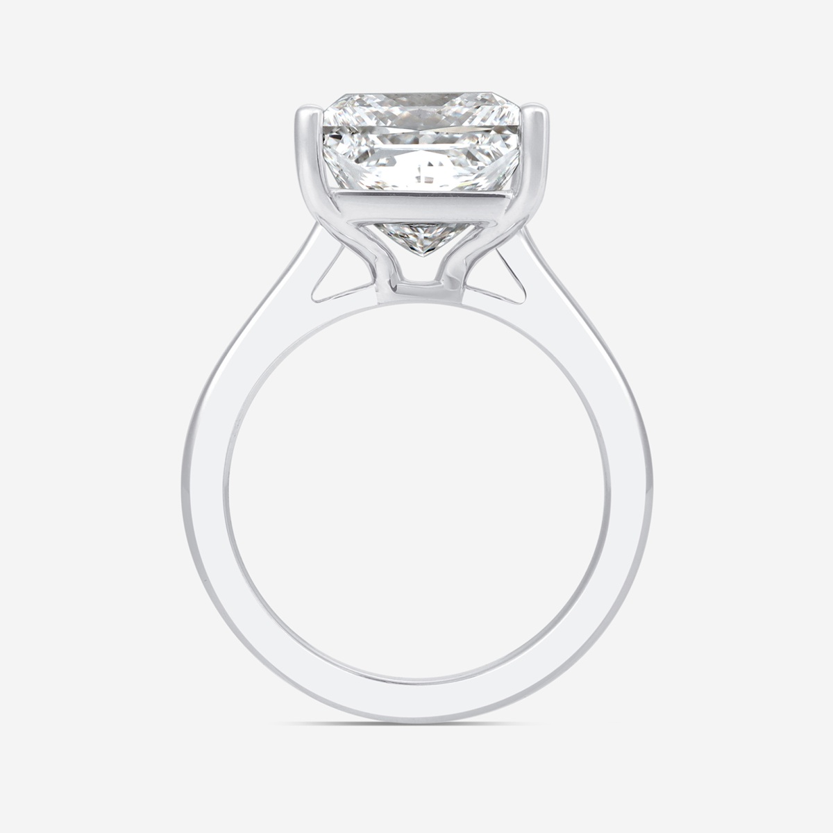 Additional Image 1 for  7 ctw Princess Lab Grown Diamond Solitaire Engagement Ring