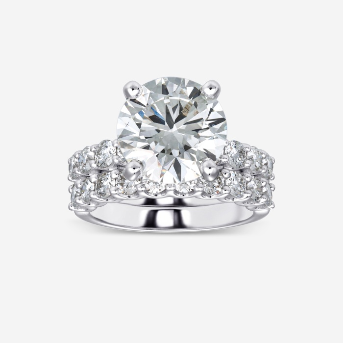 7 1/4 ctw Round Diamond Bridal Set