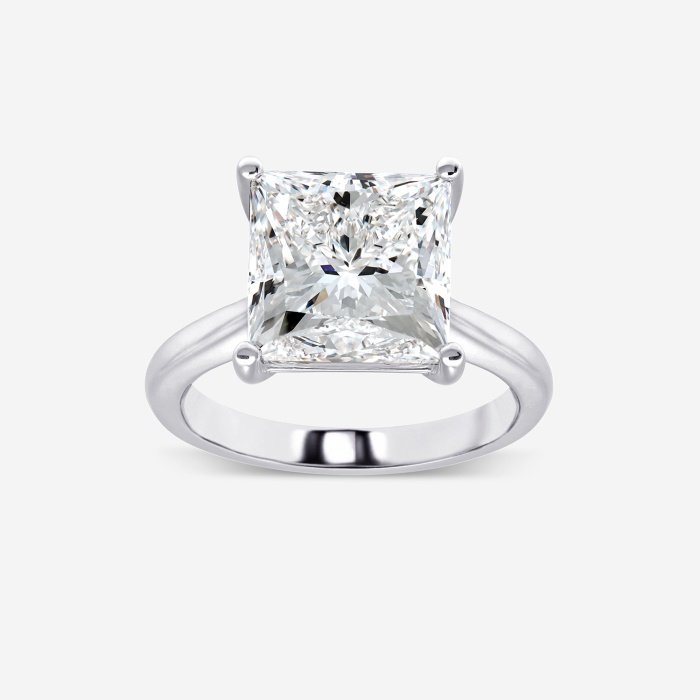 7 ctw Princess Lab Grown Diamond Solitaire Engagement Ring