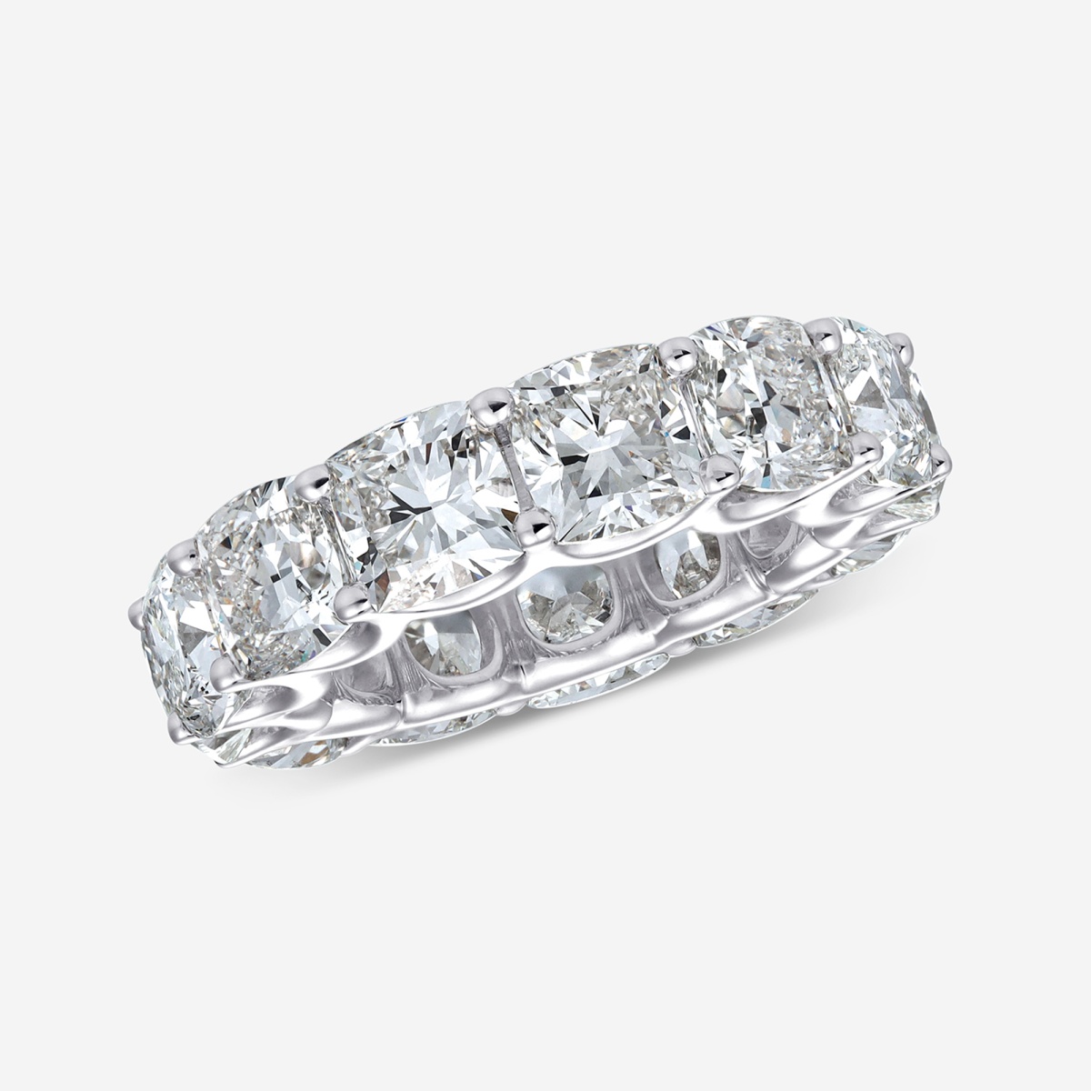 13 ctw Cushion Lab Grown Diamond Eternity Band