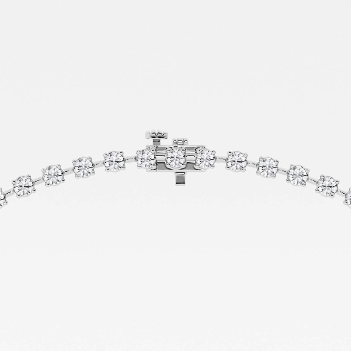 Additional Image 2 for  16 1/2 ctw Round Lab Grown Diamond Lariat Tennis Necklace