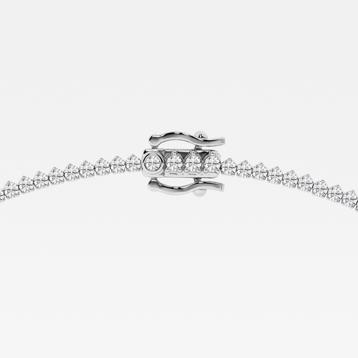 Additional Image 2 for  12 ctw Round Lab Grown Diamond Graduated Riviera Necklace
