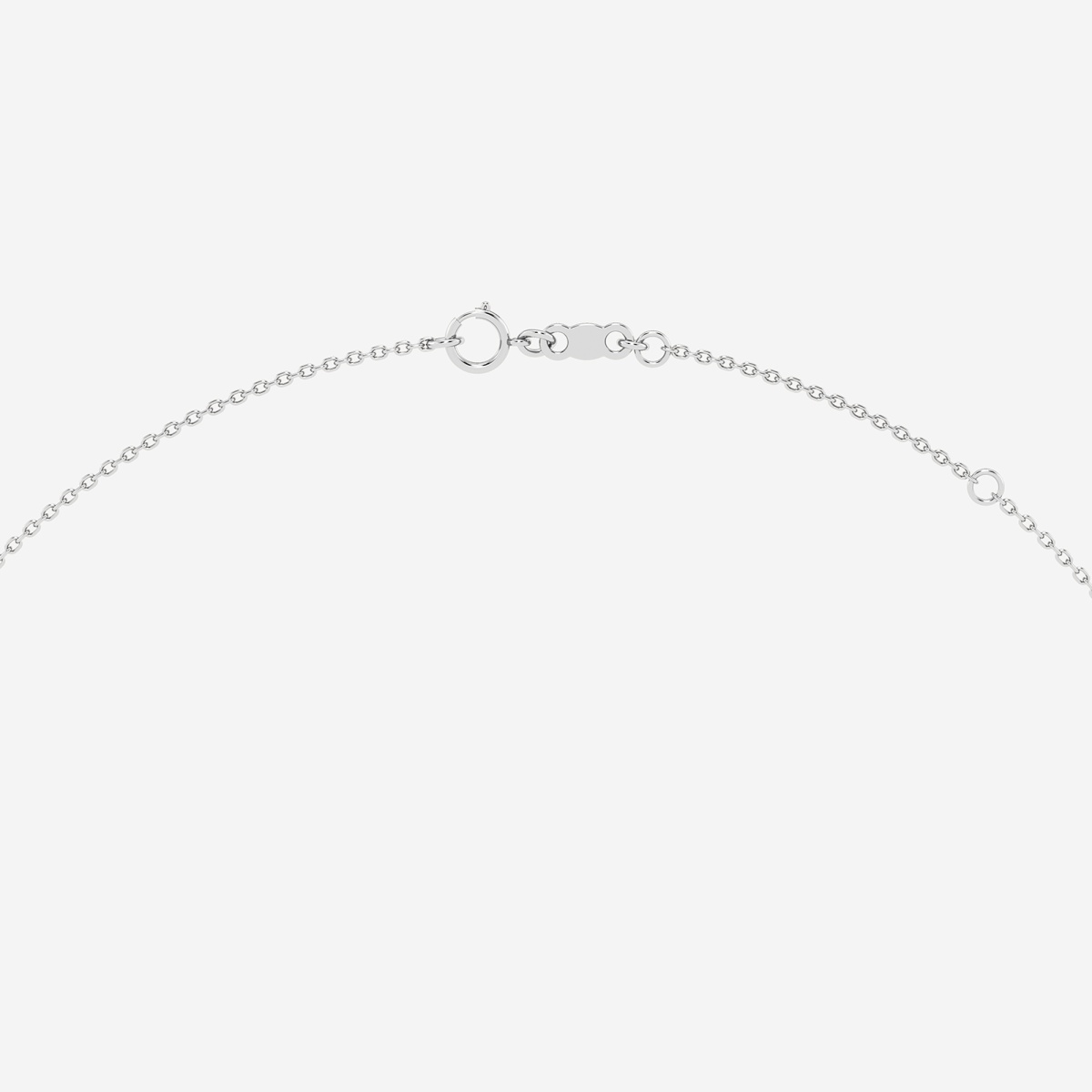 Additional Image 1 for  4.5 - 5.0 mm Cultured Freshwater Pearl and 1/8 ctw Lab Grown Diamond Clover Fashion Necklace