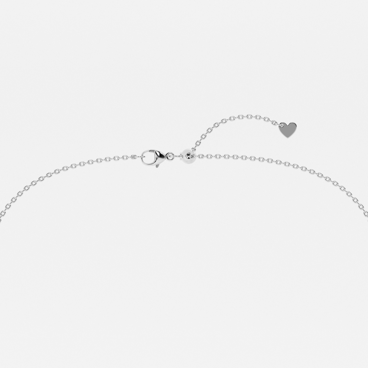 Additional Image 2 for  1 ctw Round Lab Grown Diamond Seven Stone Demi Eternity Fashion Necklace