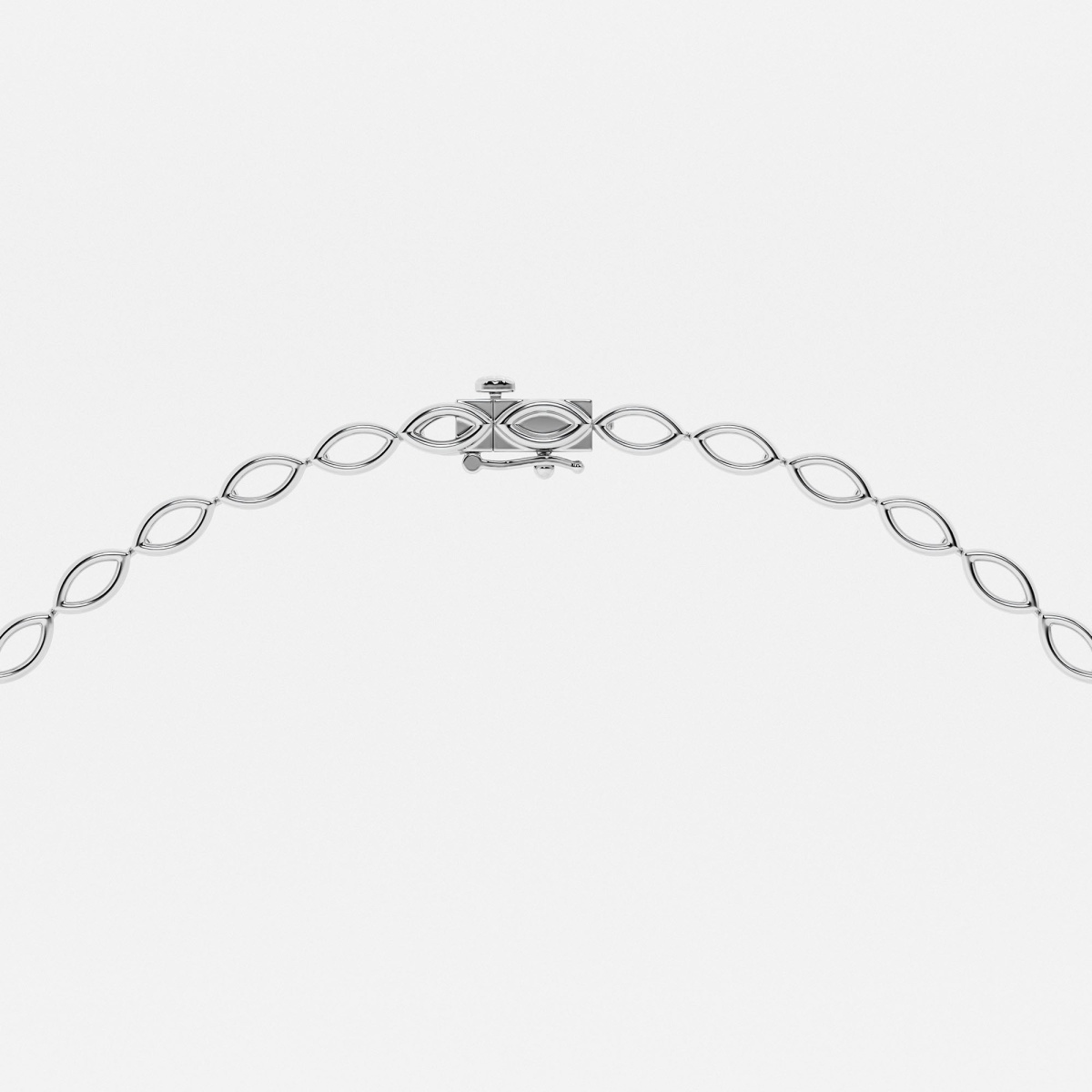 Additional Image 2 for  24 ctw Marquise Lab Grown Diamond Graduated Fashion Necklace