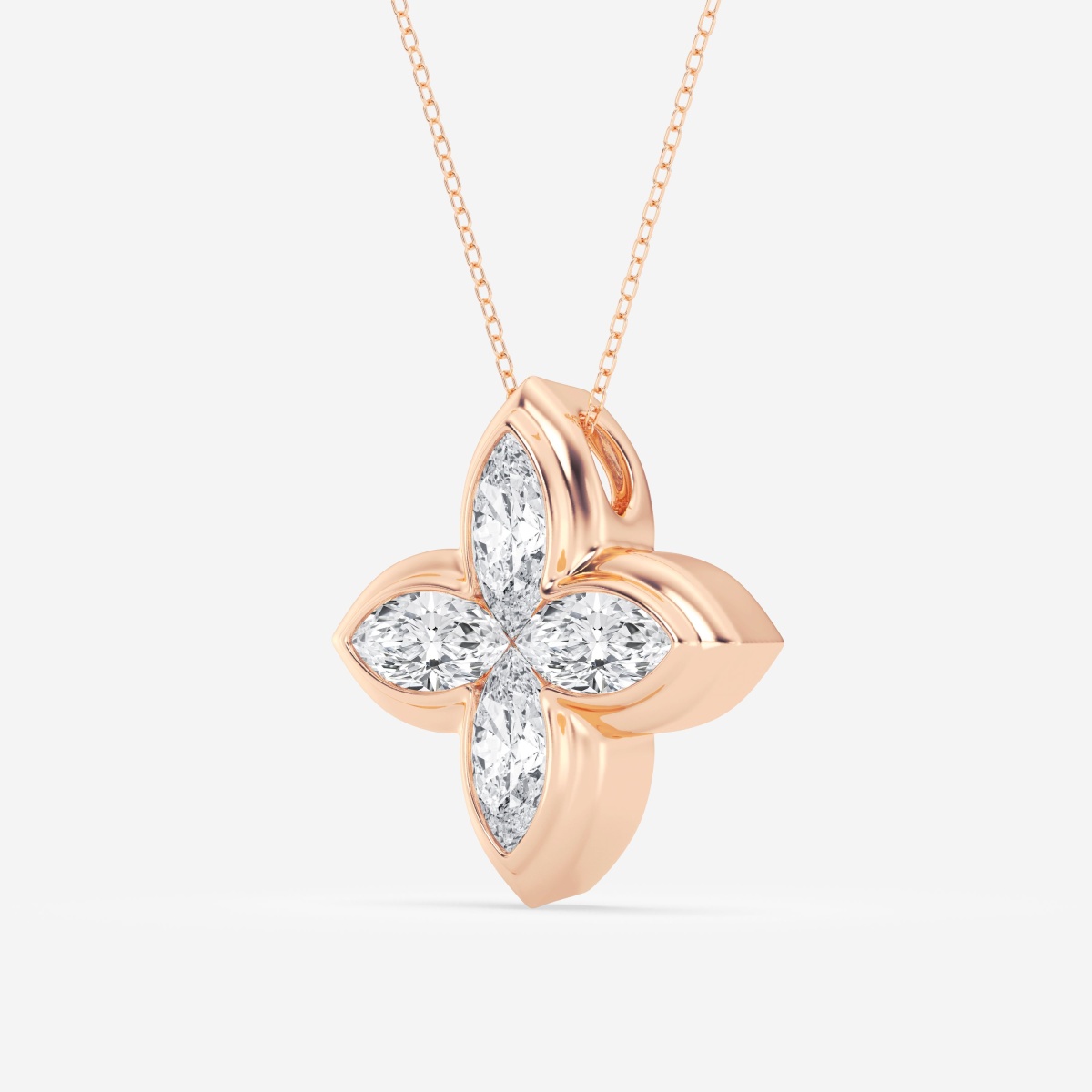Additional Image 1 for  4 ctw Marquise Lab Grown Diamond Fashion Pendant