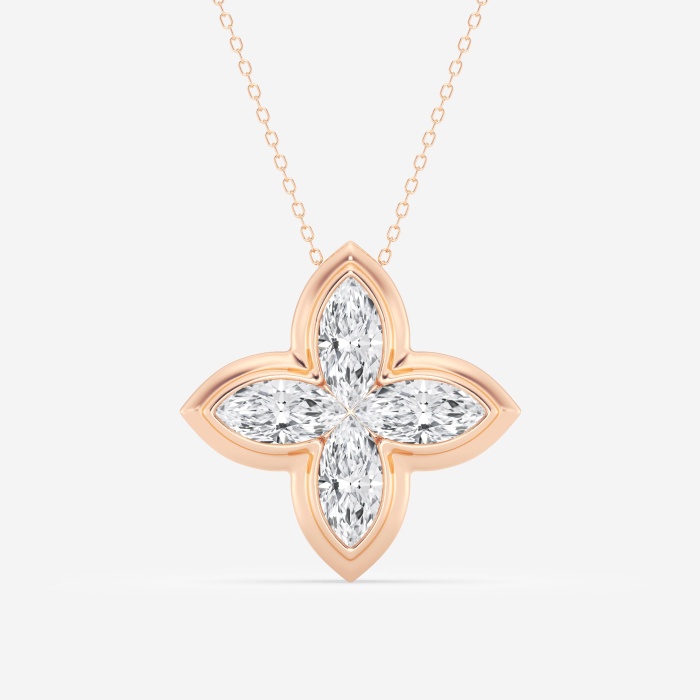 4 ctw Marquise Lab Grown Diamond Fashion Pendant