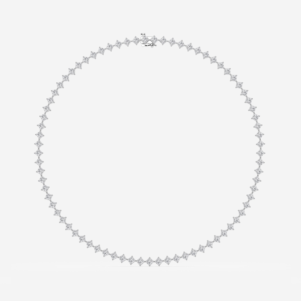 Additional Image 3 for  20 ctw Princess Lab Grown Diamond Fashion Necklace