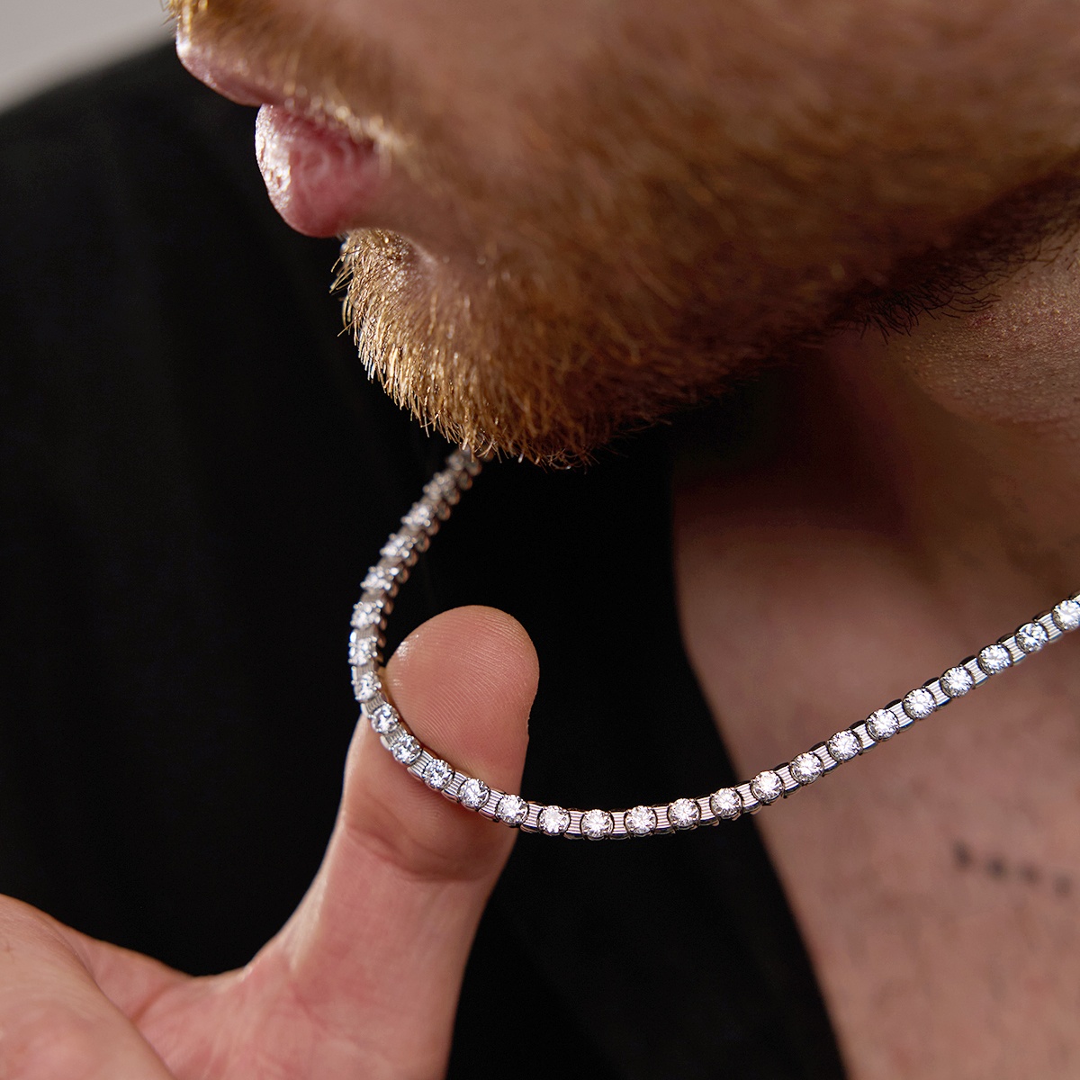 15 ctw Round Lab Grown Diamond Tennis Necklace