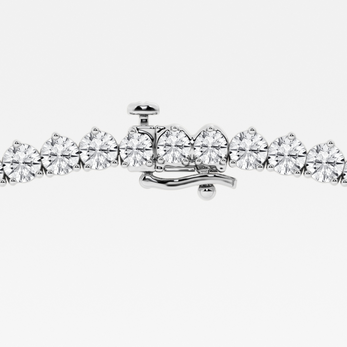 Additional Image 2 for  39 ctw Round Lab Grown Diamond Graduated Riviera Fashion Necklace