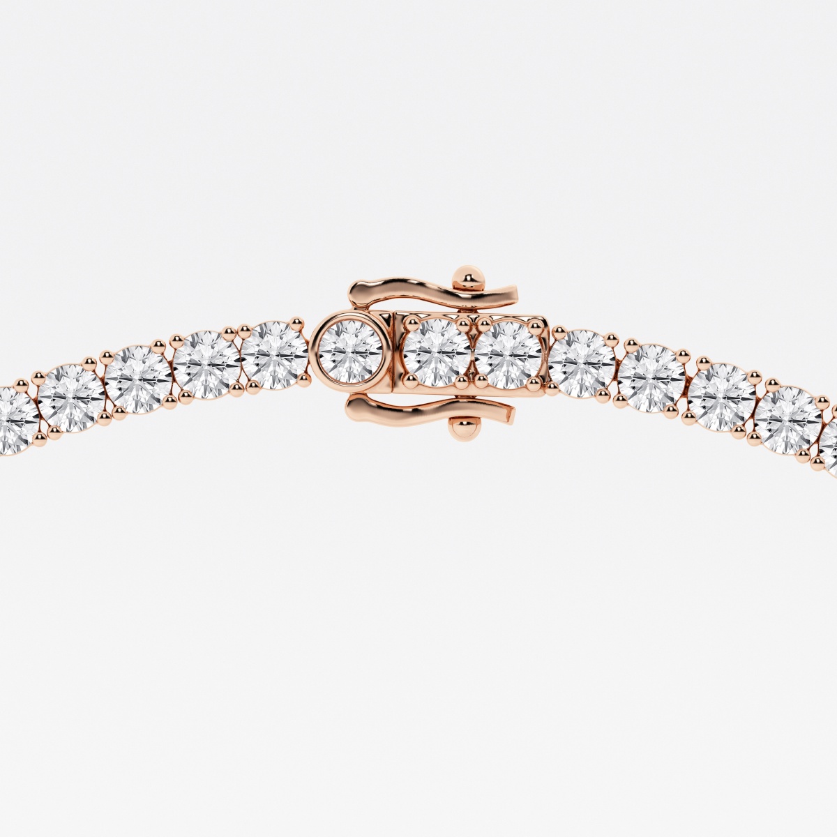 Additional Image 2 for  24 ctw Round Lab Grown Diamond Tennis Necklace