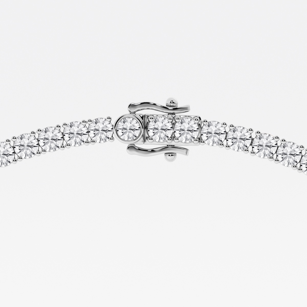 Additional Image 2 for  25 ctw Round Lab Grown Diamond Tennis Necklace - 16 Inches
