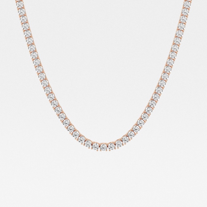 24 ctw Round Lab Grown Diamond Tennis Necklace