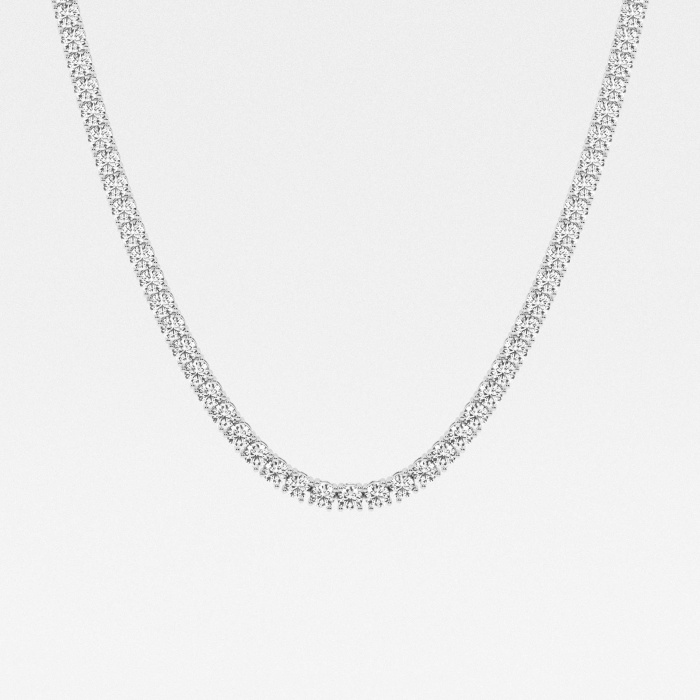 25 ctw Round Lab Grown Diamond Tennis Necklace - 16 Inches