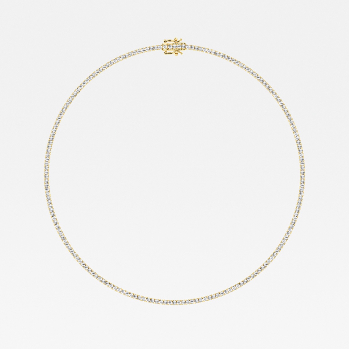 Additional Image 1 for  7 1/3 ctw Round Lab Grown Diamond Four-Prong Tennis Fashion Necklace