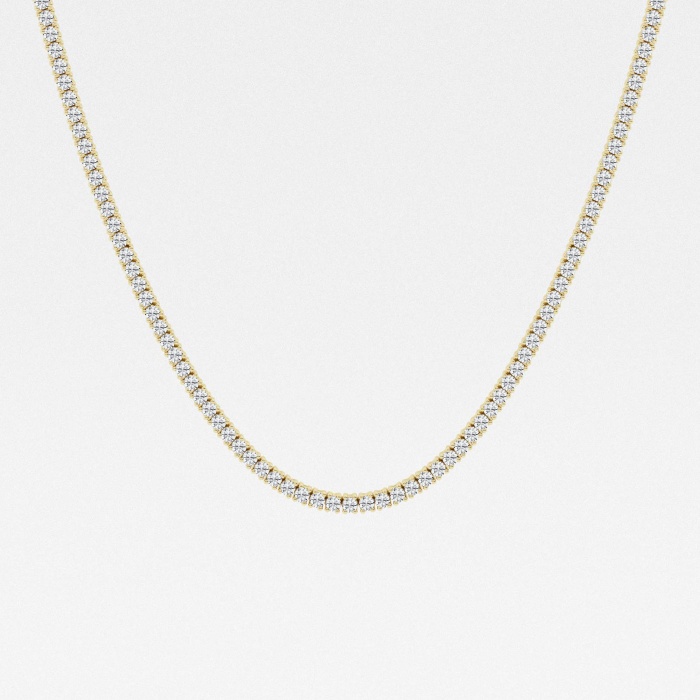 7 1/3 ctw Round Lab Grown Diamond Four-Prong Tennis Fashion Necklace