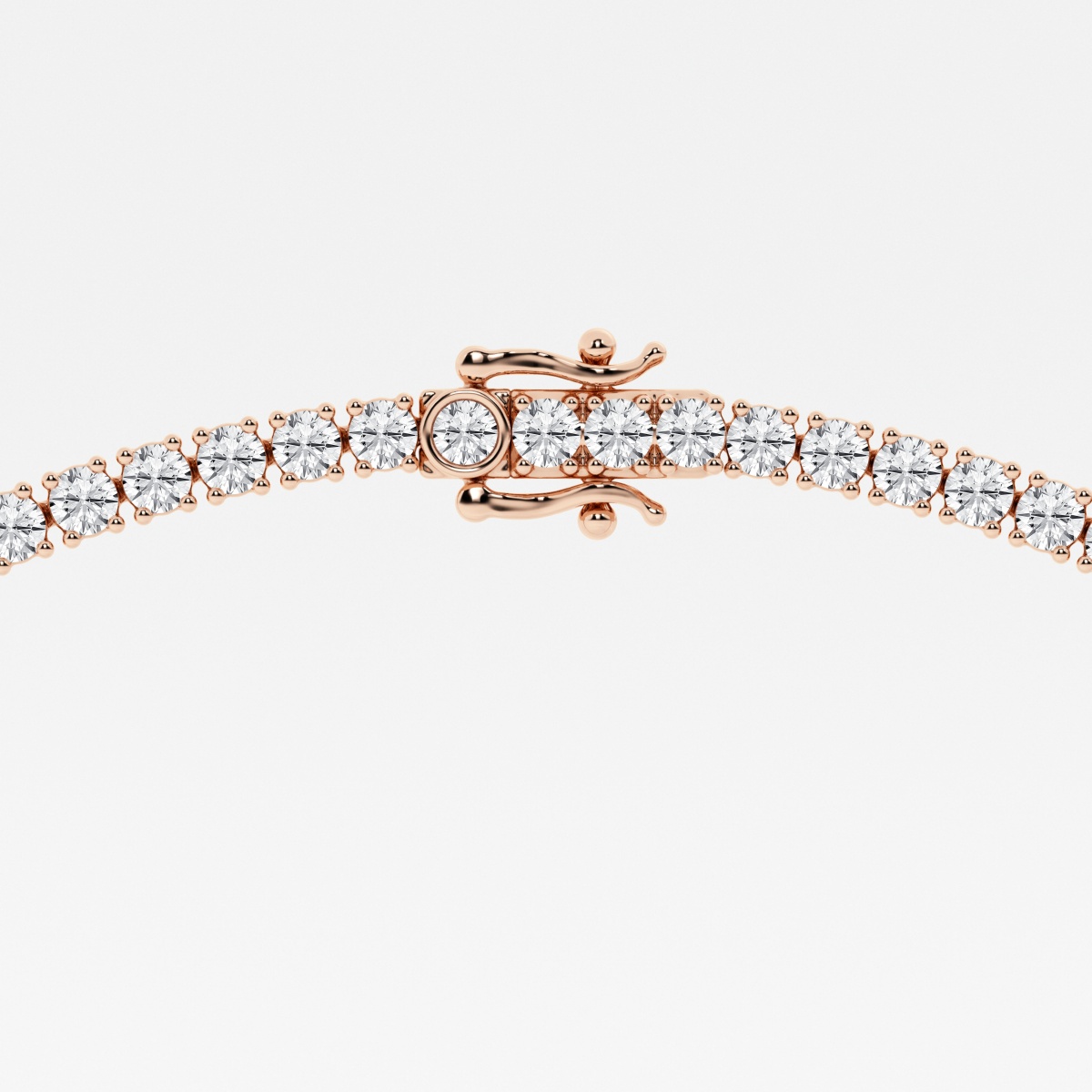 Additional Image 2 for  20 ctw Round Lab Grown Diamond Four-Prong Tennis Fashion Necklace