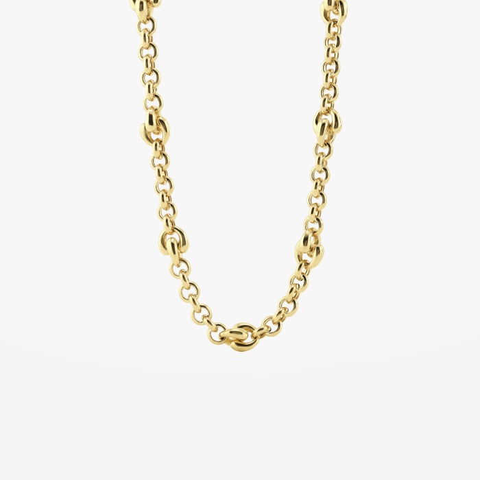 Plain Gold Link Necklace