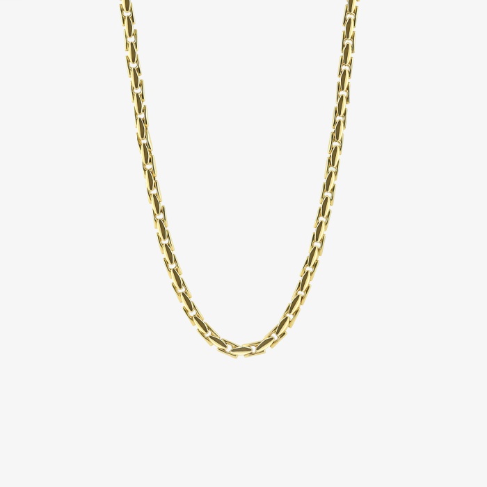 Plain Gold Link Necklace