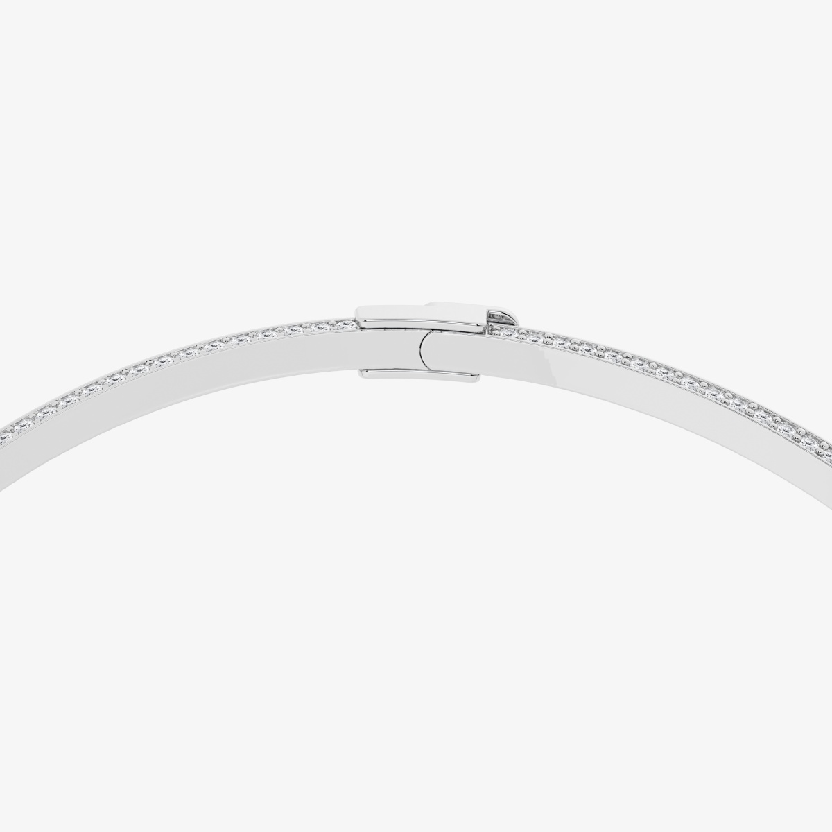 Additional Image 2 for  12 ctw Pear Lab Grown Diamond Open Pave Fashion Necklace