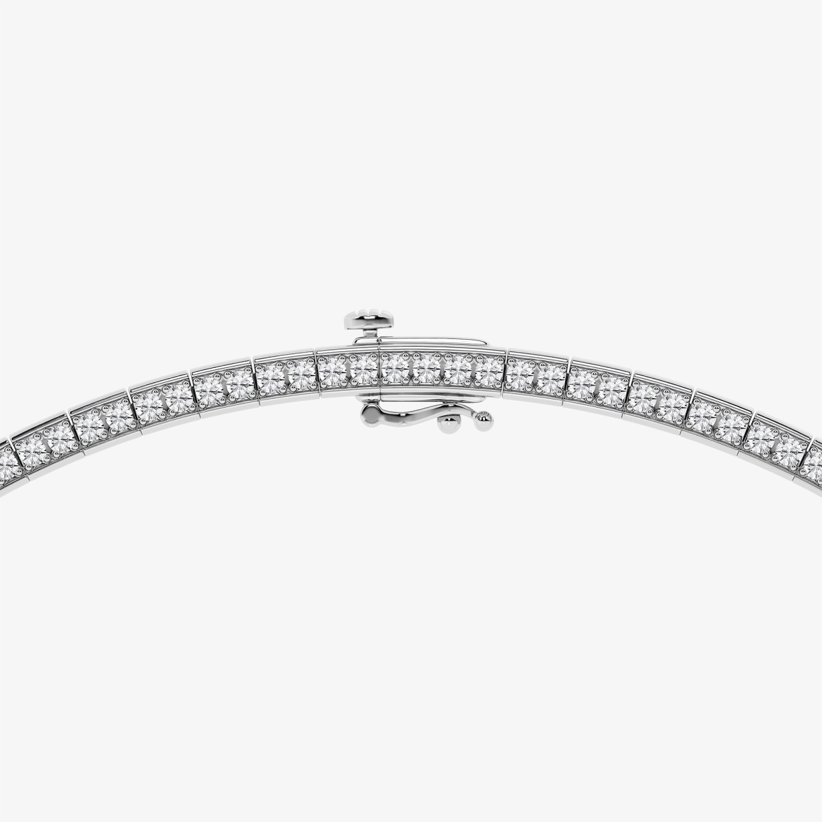 Additional Image 2 for  9 ctw Pear Lab Grown Diamond Chevron Fashion Necklace
