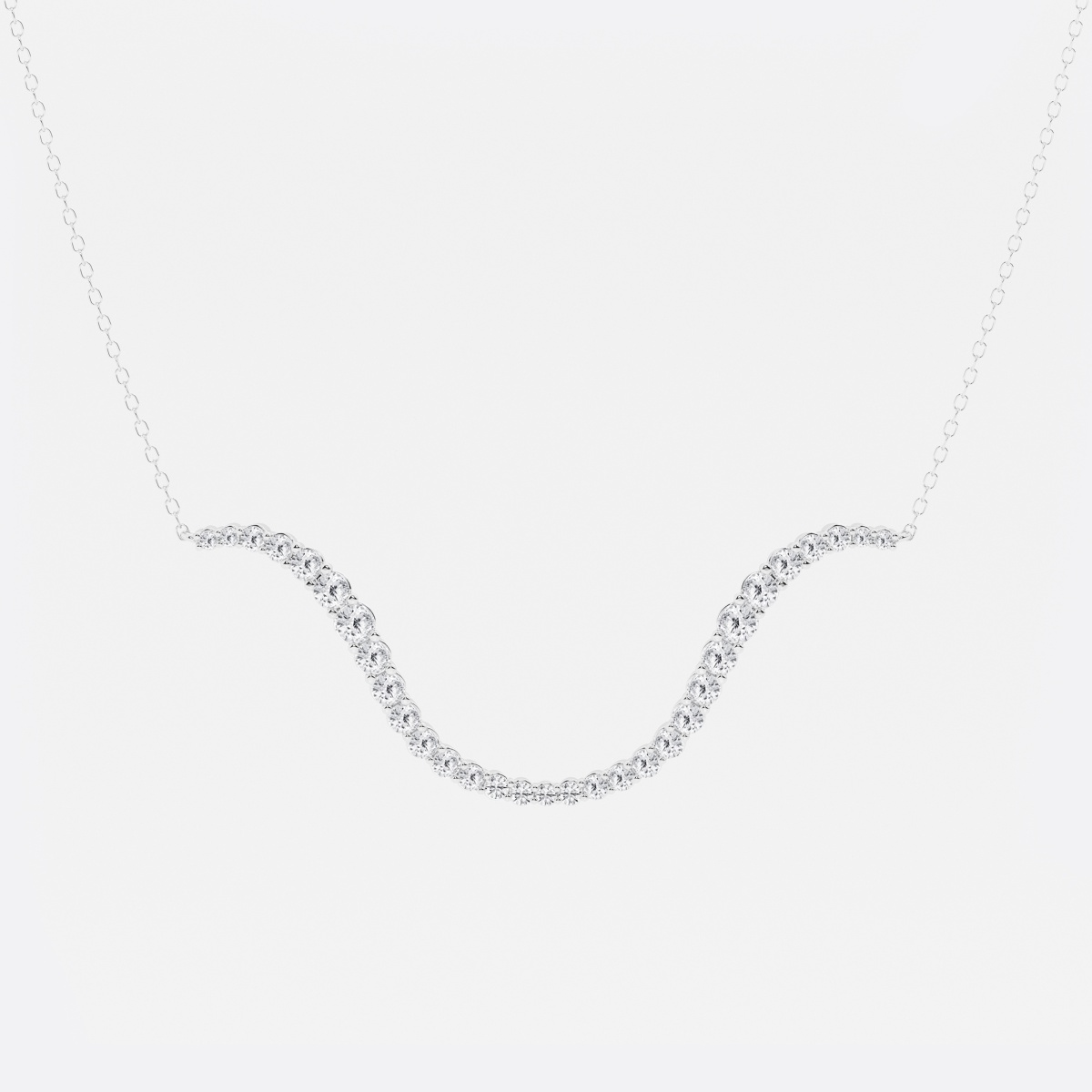 Additional Image 1 for  1 1/4 ctw Curve River Necklace