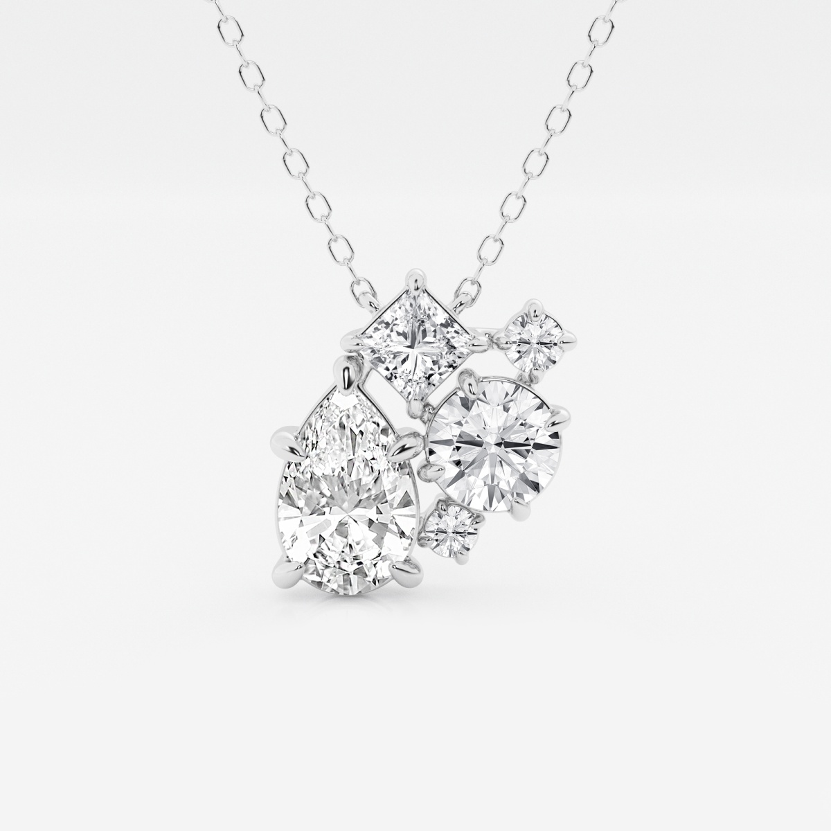 2 ctw Mosaic Five Stone Pendant