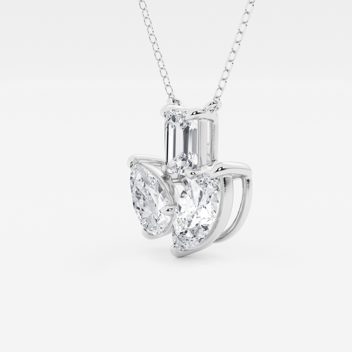 Additional Image 1 for  2 ï¿½ Mosaic Three Stone Fan Pendant