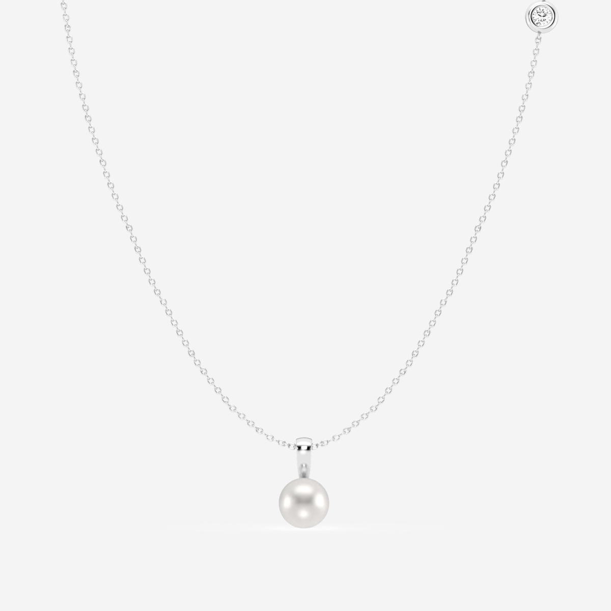 7.5 - 8.0 mm Cultured Freshwater Pearl Fashion Pendant